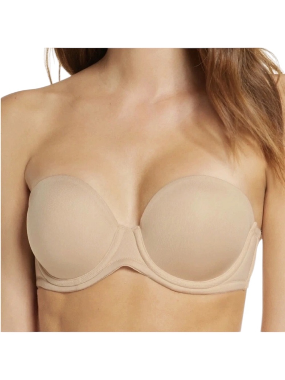 Wacoal 854119 Red Carpet Full Figure Underwire Strapless Tan Bra – 42H